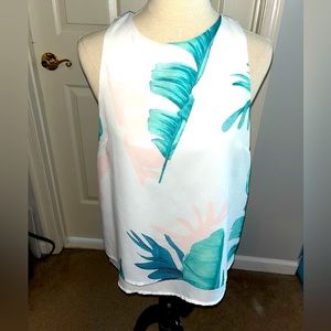 Yoins floral beachy blouse top L